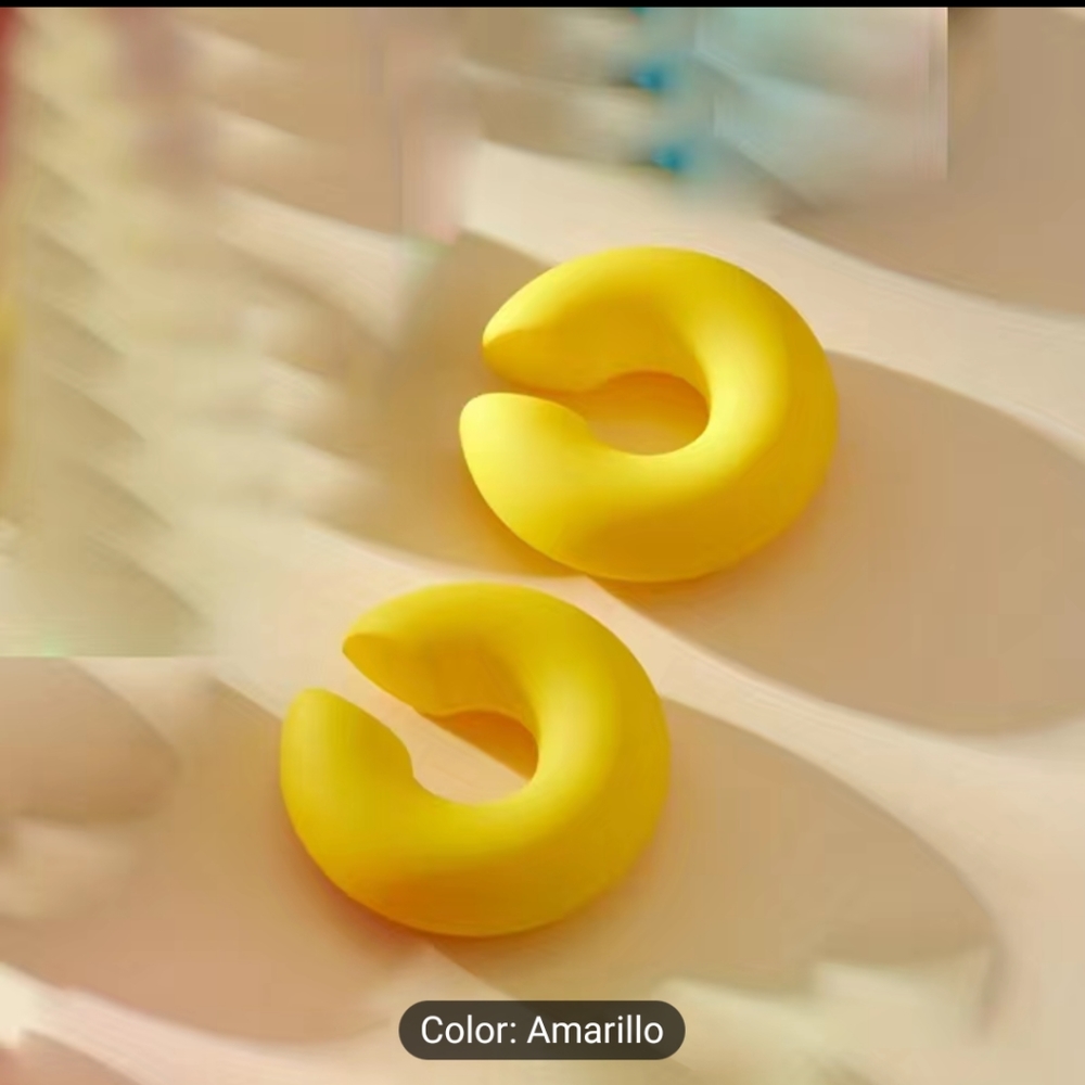 Chunky Earcuff Yellow Color 1 Pair
